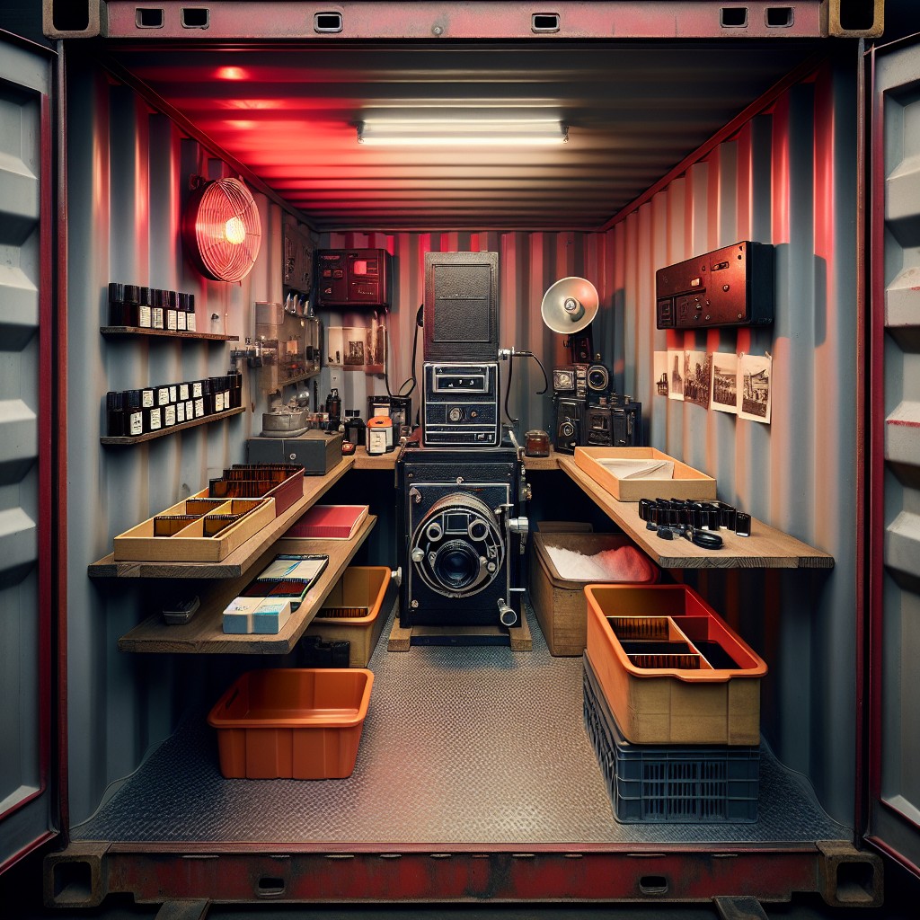 shipping container darkroom