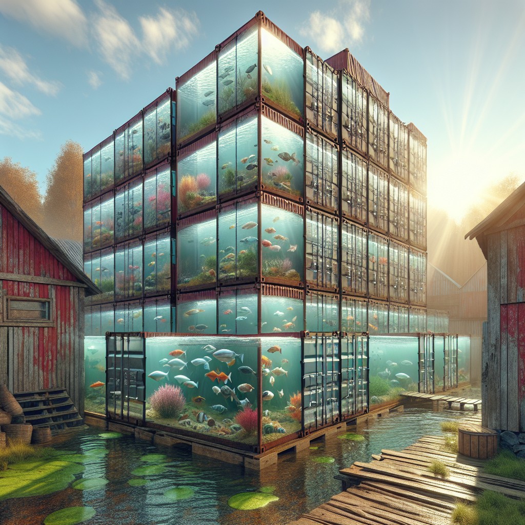 shipping container fish farm