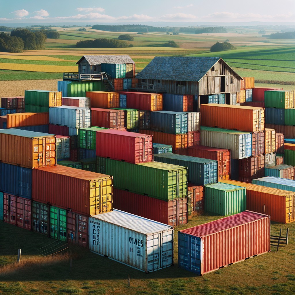 stackable shipping container barns