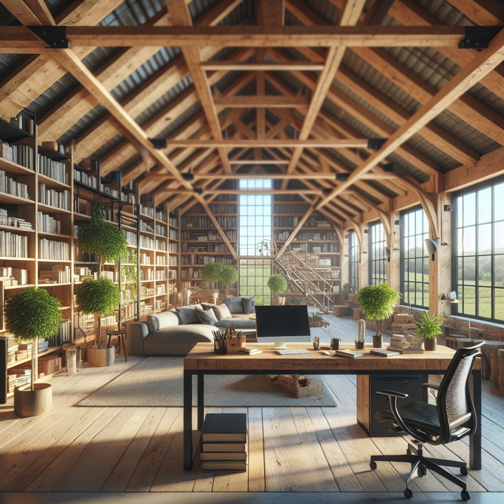 barn loft home office spaces