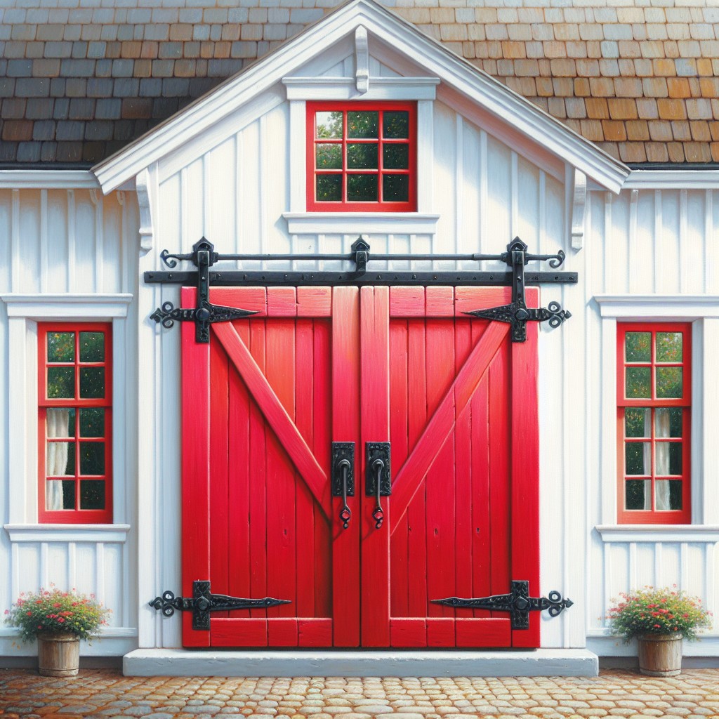 colorful barn door exteriors to brighten up your house