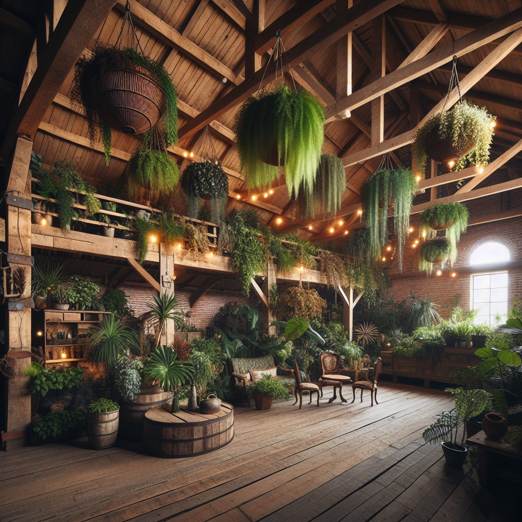 indoor garden barn loft ideas