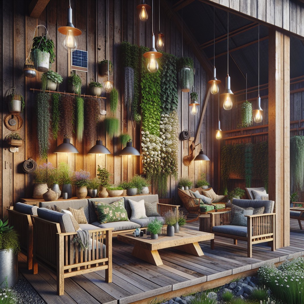 eco friendly barn porch concepts