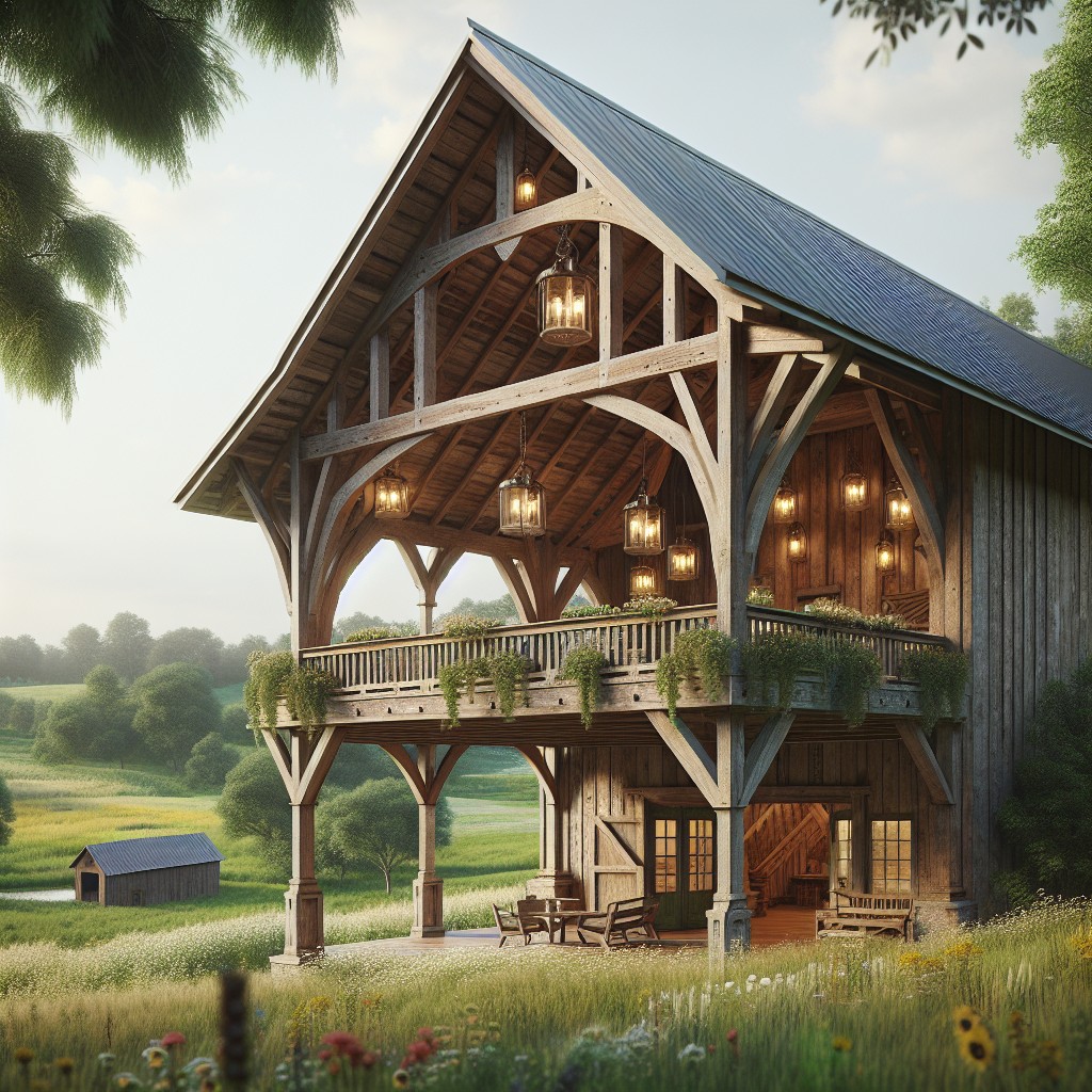 elevated barn porch designs