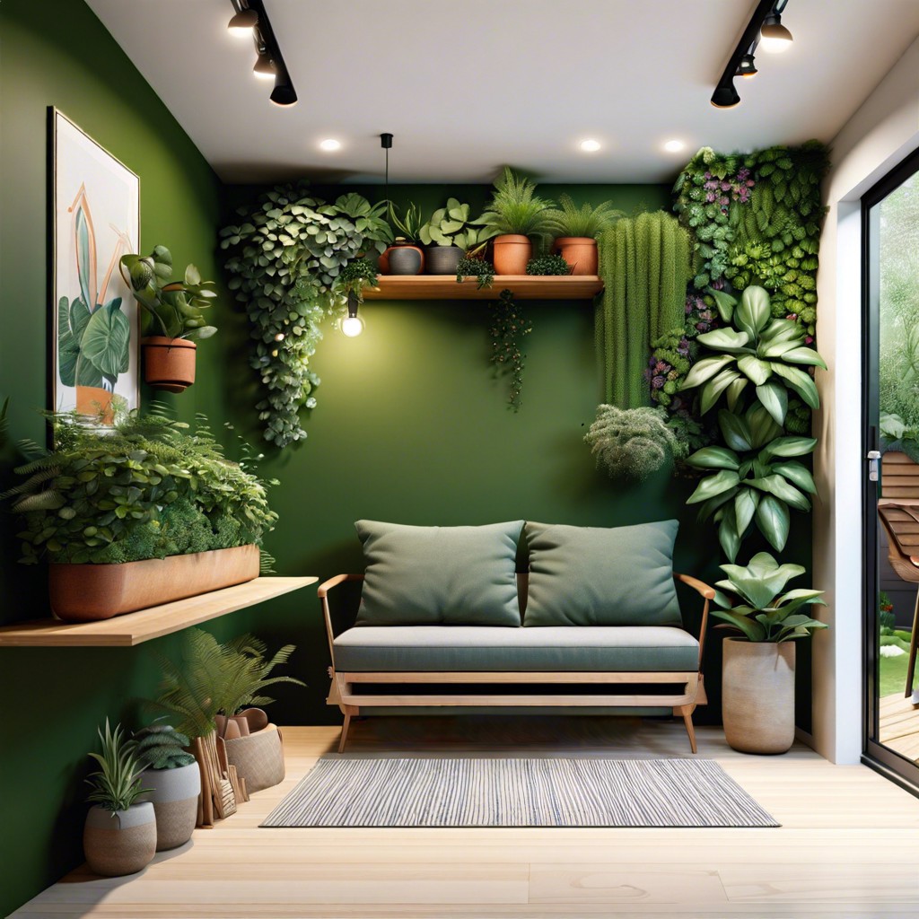 6 design a vertical garden on one wall