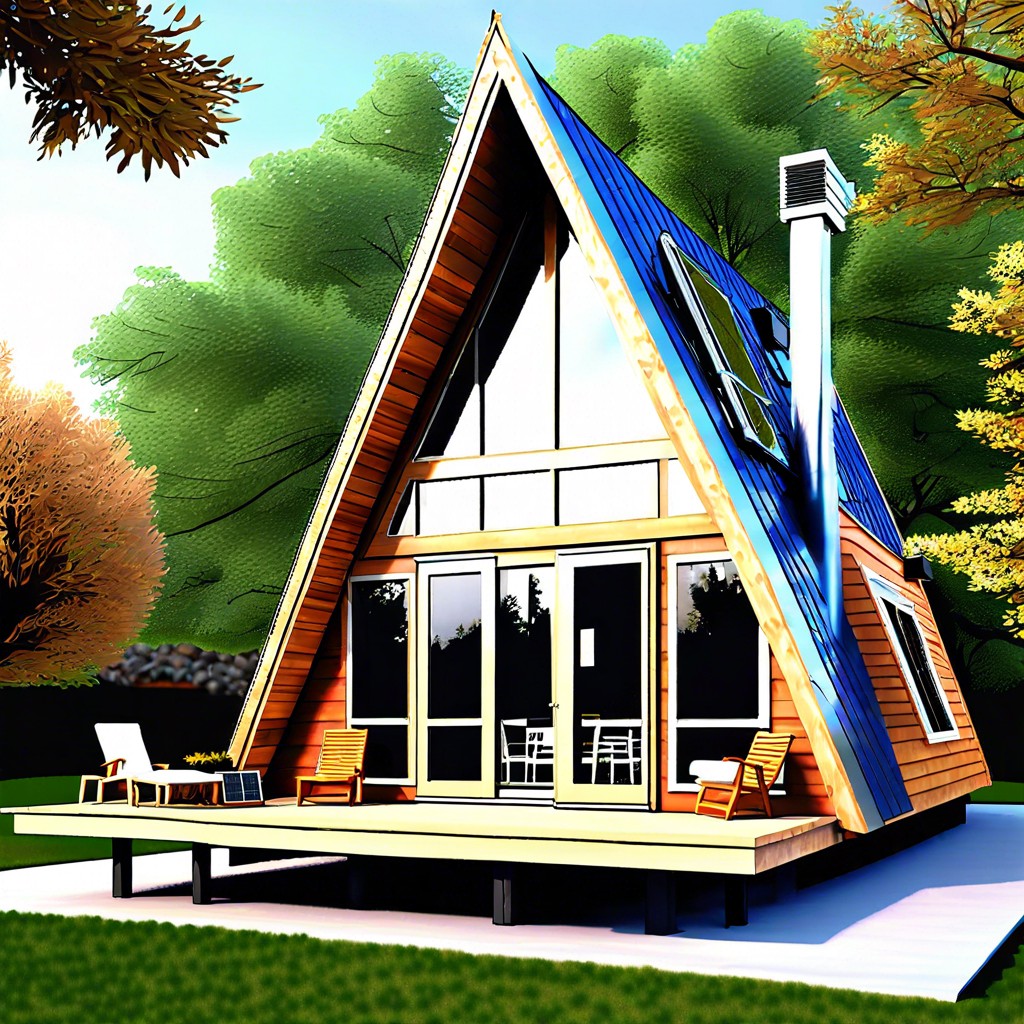a frame designs that maximize passive solar heating and cooling