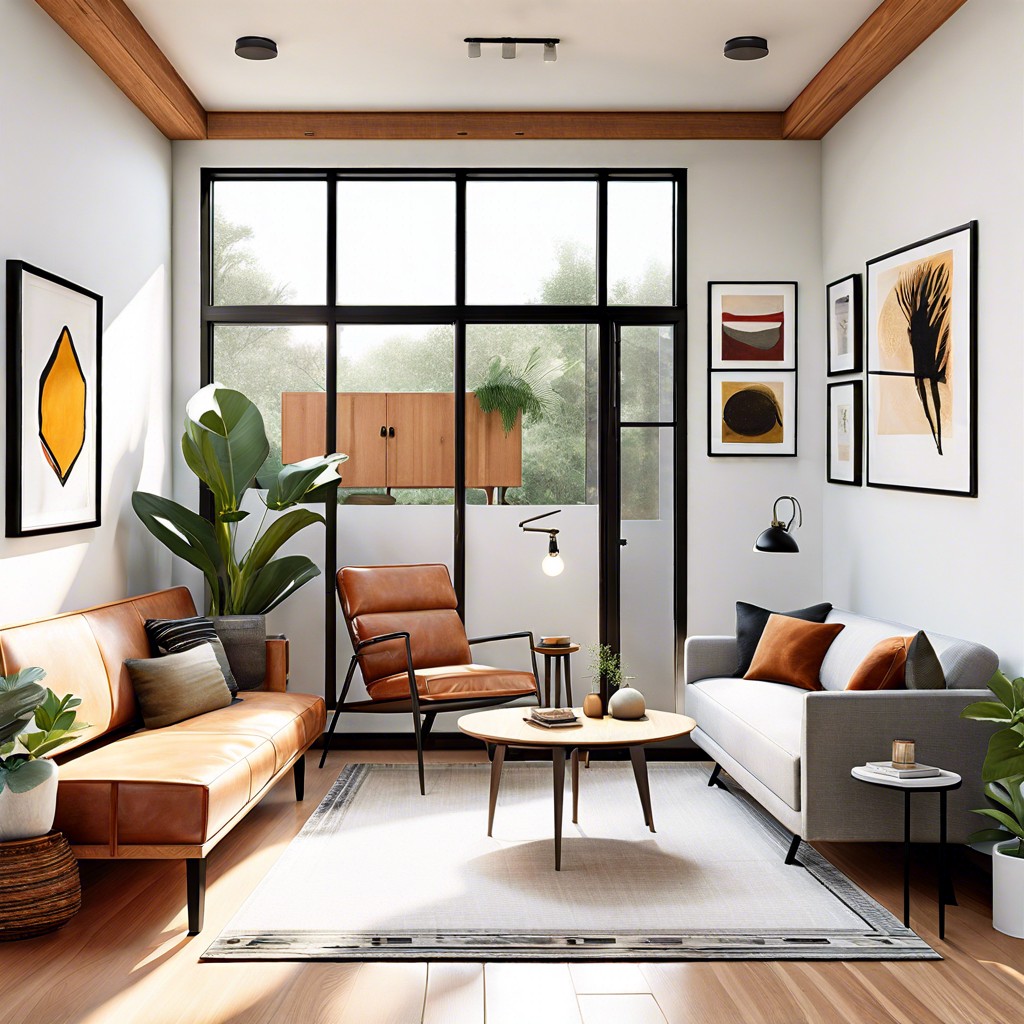 artistic 1br1ba with gallery wall space