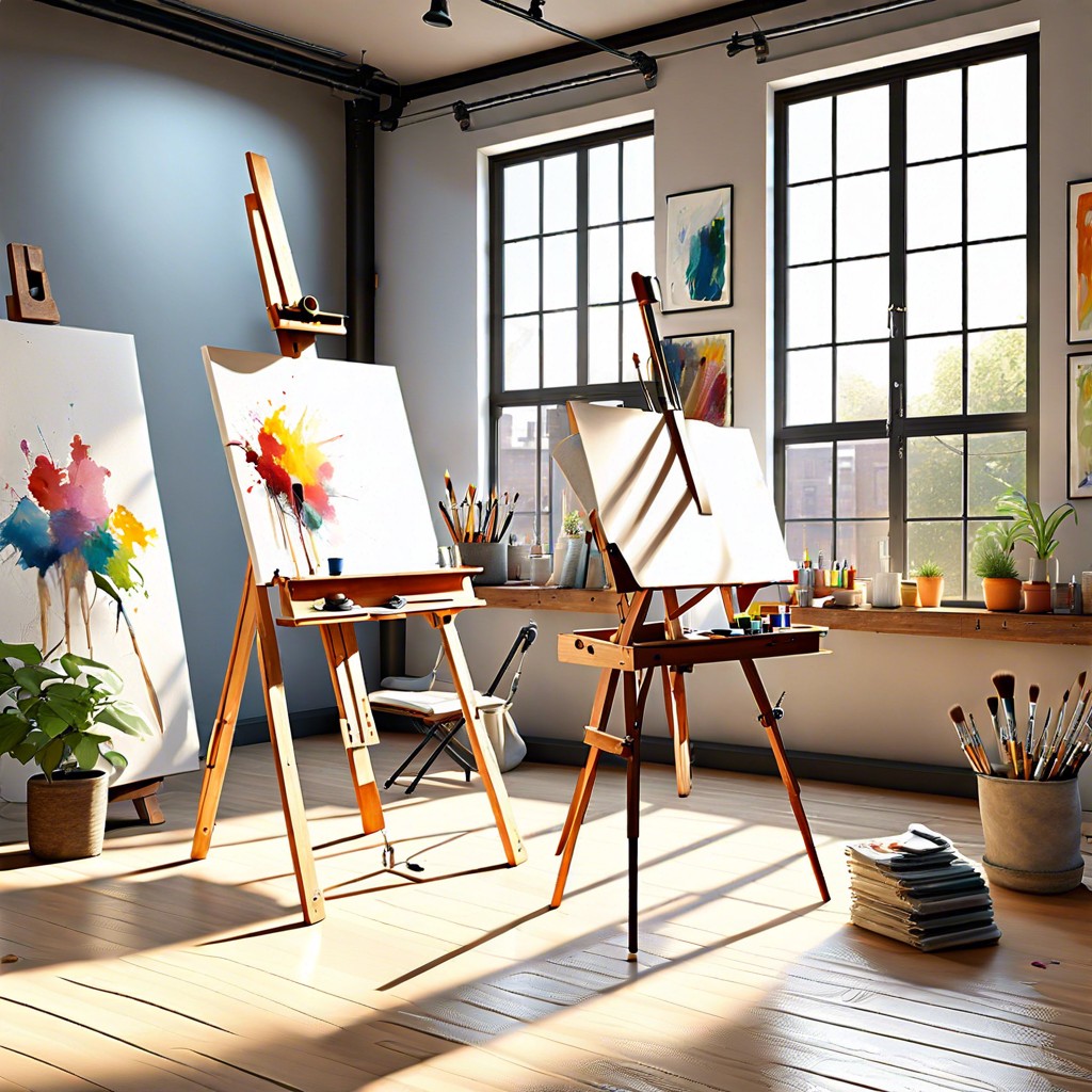 artists studio inspired loft workspace