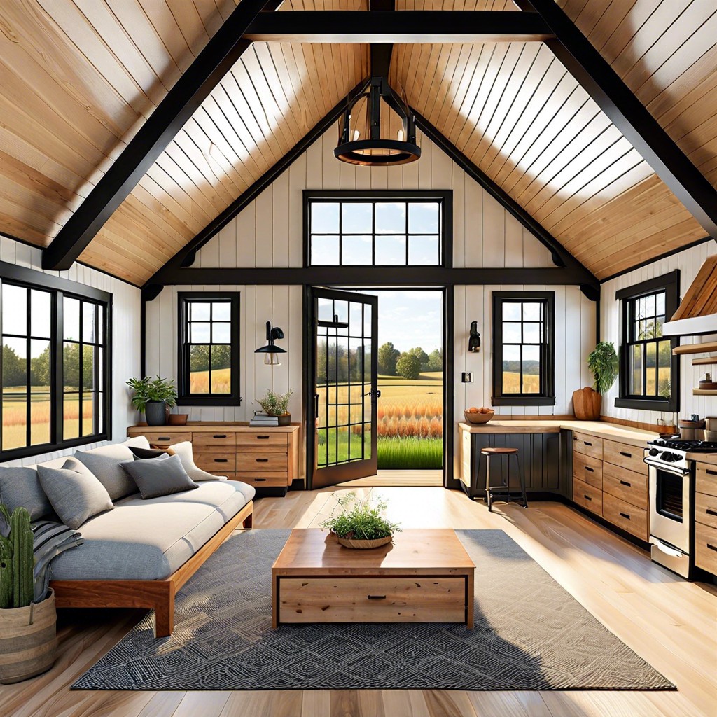 barn style adu conversion with loft bedroom