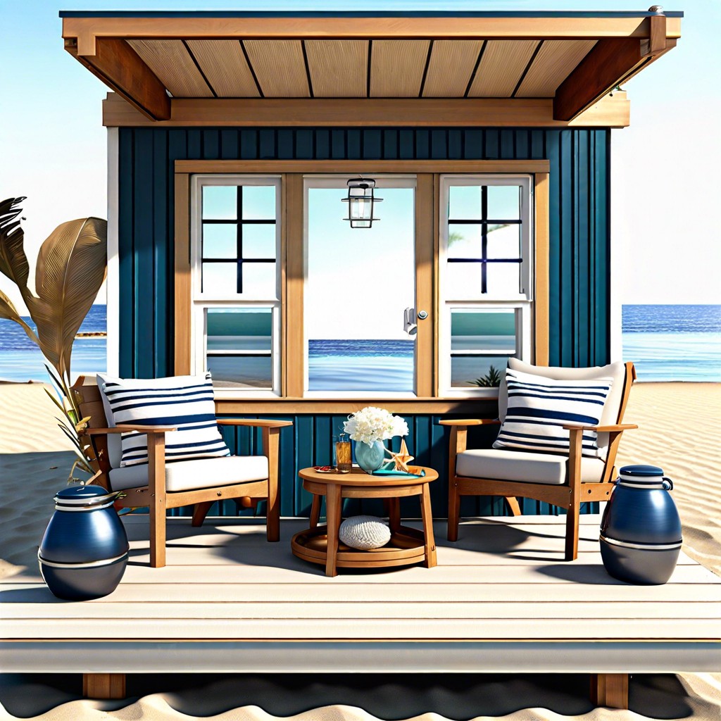 beachfront bungalow nautical themes and deck space for coastal living