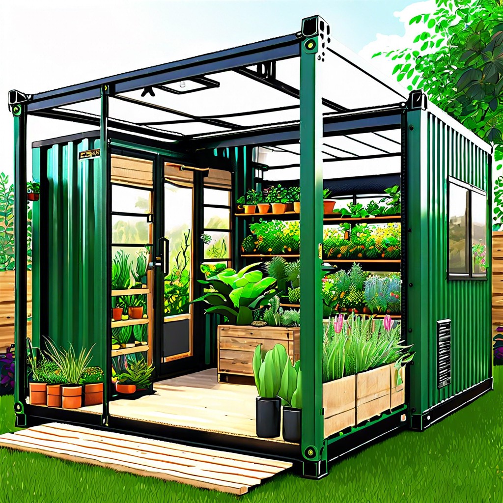container permaculture greenhouses