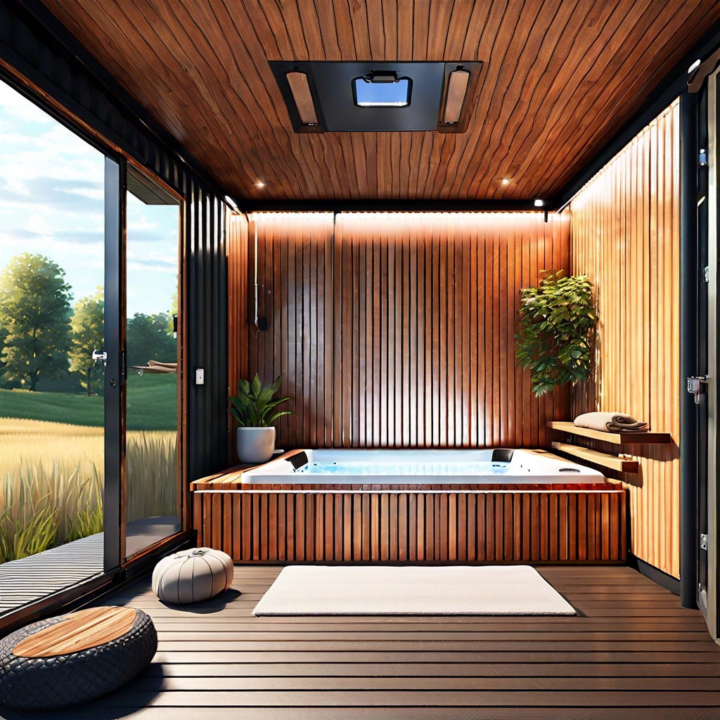 containerized sauna and spa units