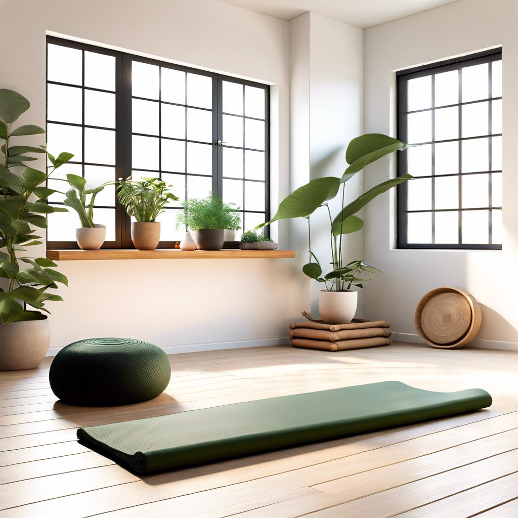 create a dedicated meditation or yoga studio