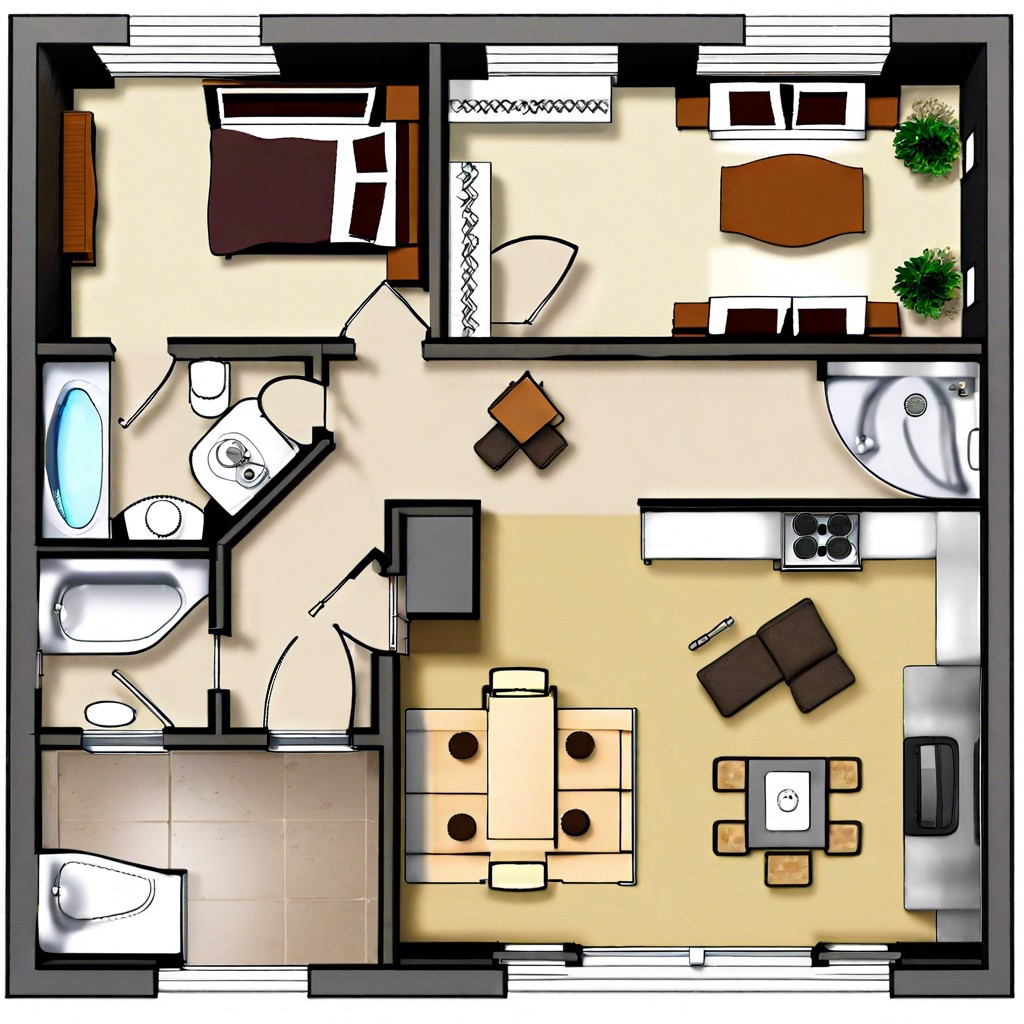 dual master adu two main bedrooms for roommates
