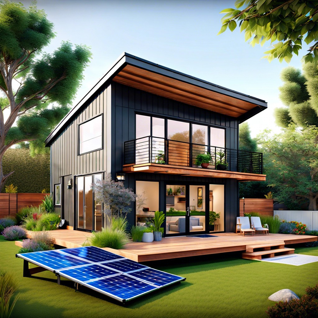 eco friendly adu solar panel roof design