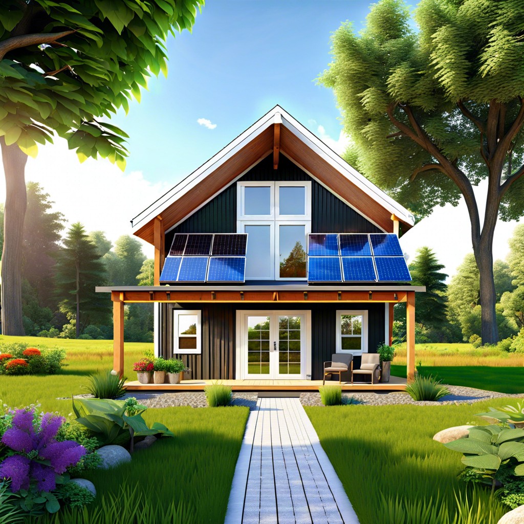 eco friendly barn adu with solar panels