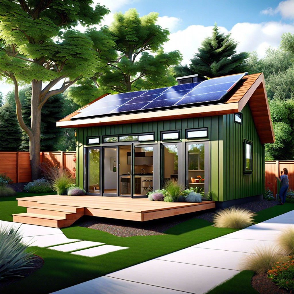 eco friendly green roof adu concepts