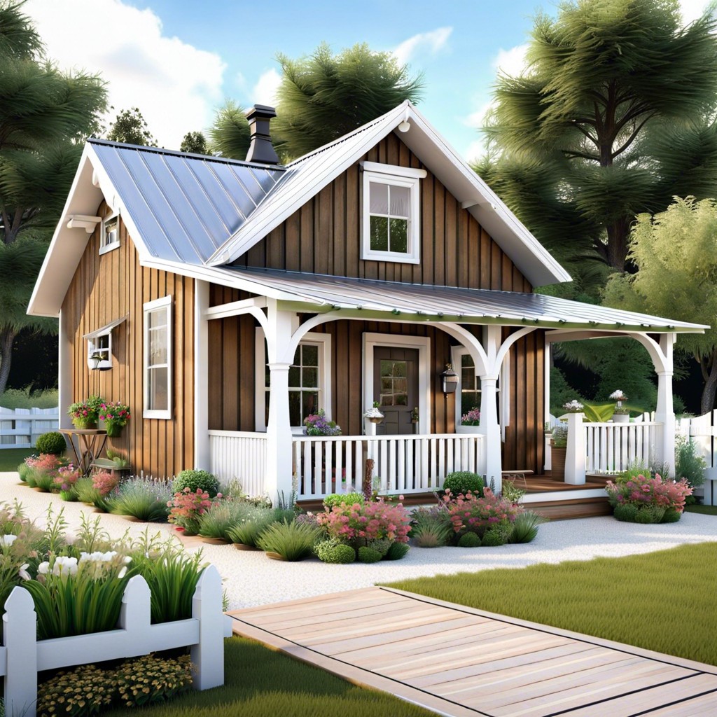 farmhouse style mini cottages as adus