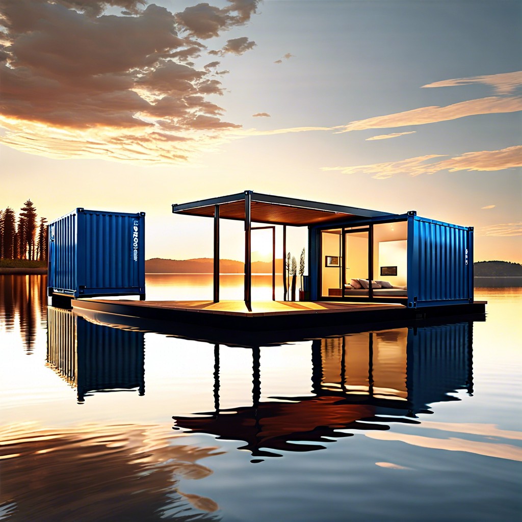 floating container guest houses