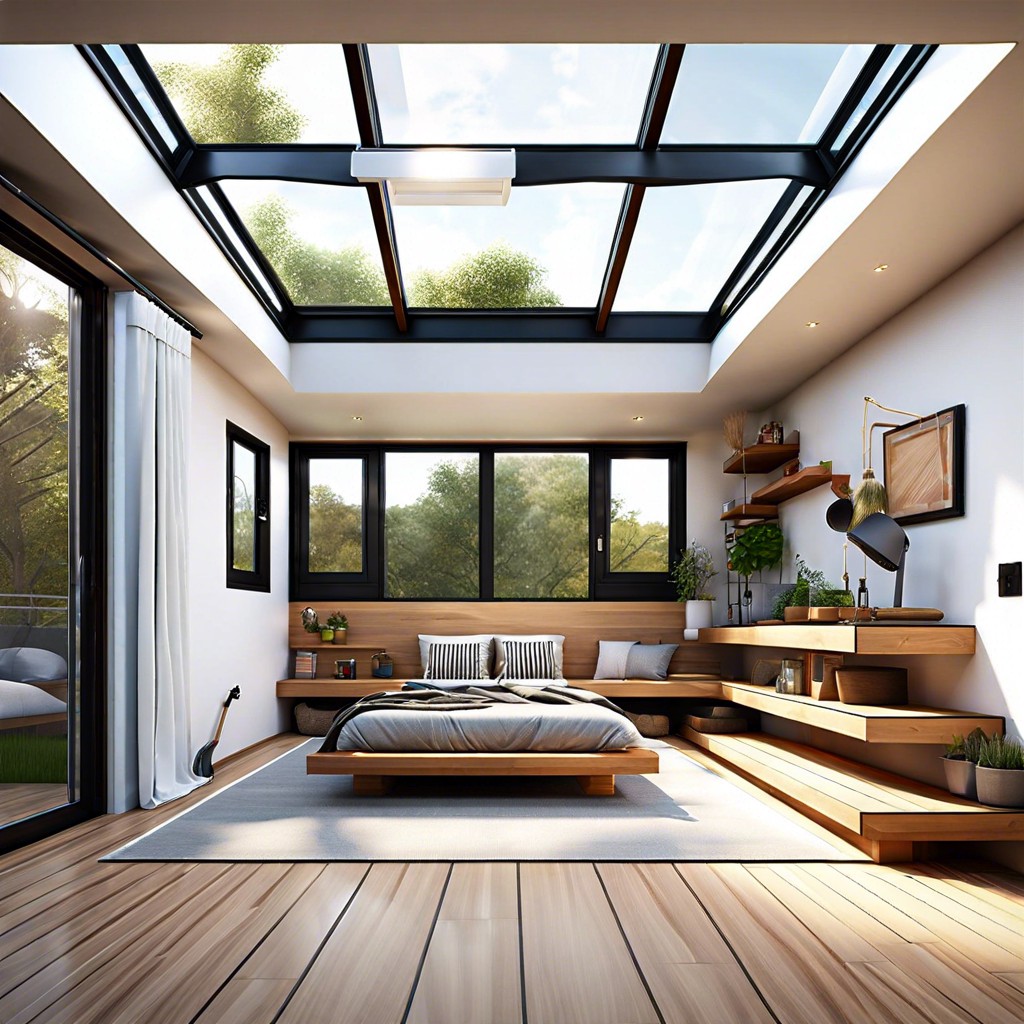 innovative flat roof skylight concepts for natural lighting