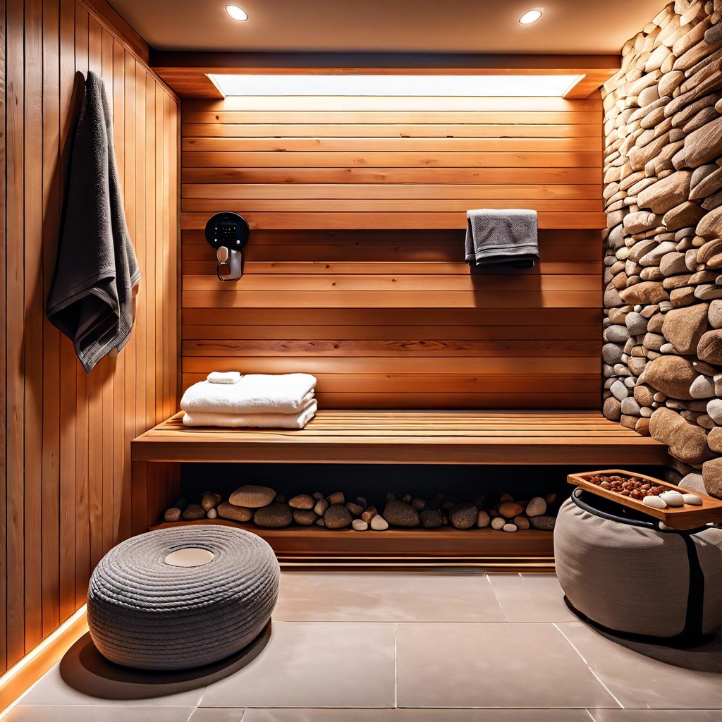 install a compact sauna for relaxation