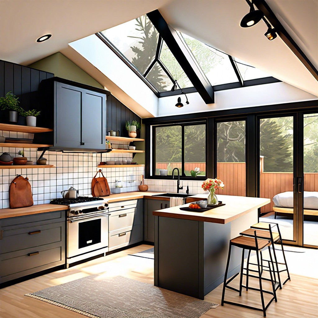 install a skylight for natural lighting