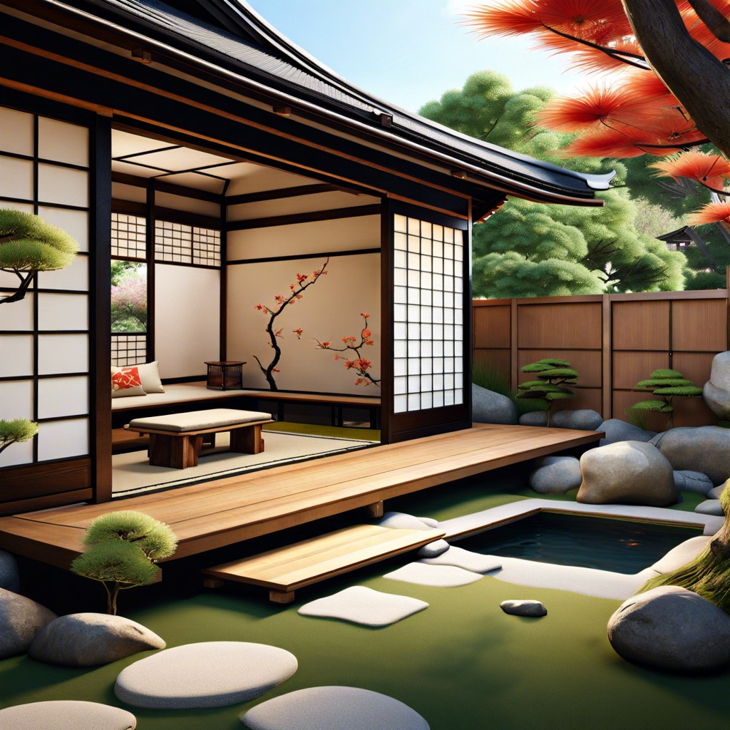 japanese tea house inspired office