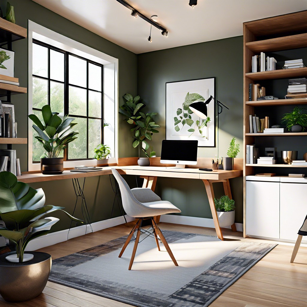 l shaped adu as a compact home office