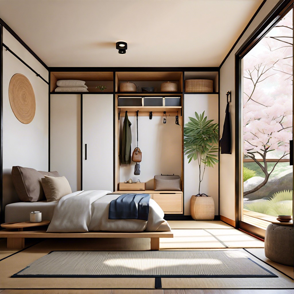 minimalist japanese inspired adu with tatami spaces
