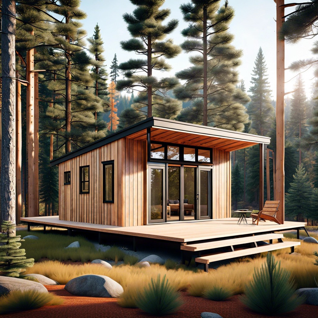 minimalist scandinavian cabin