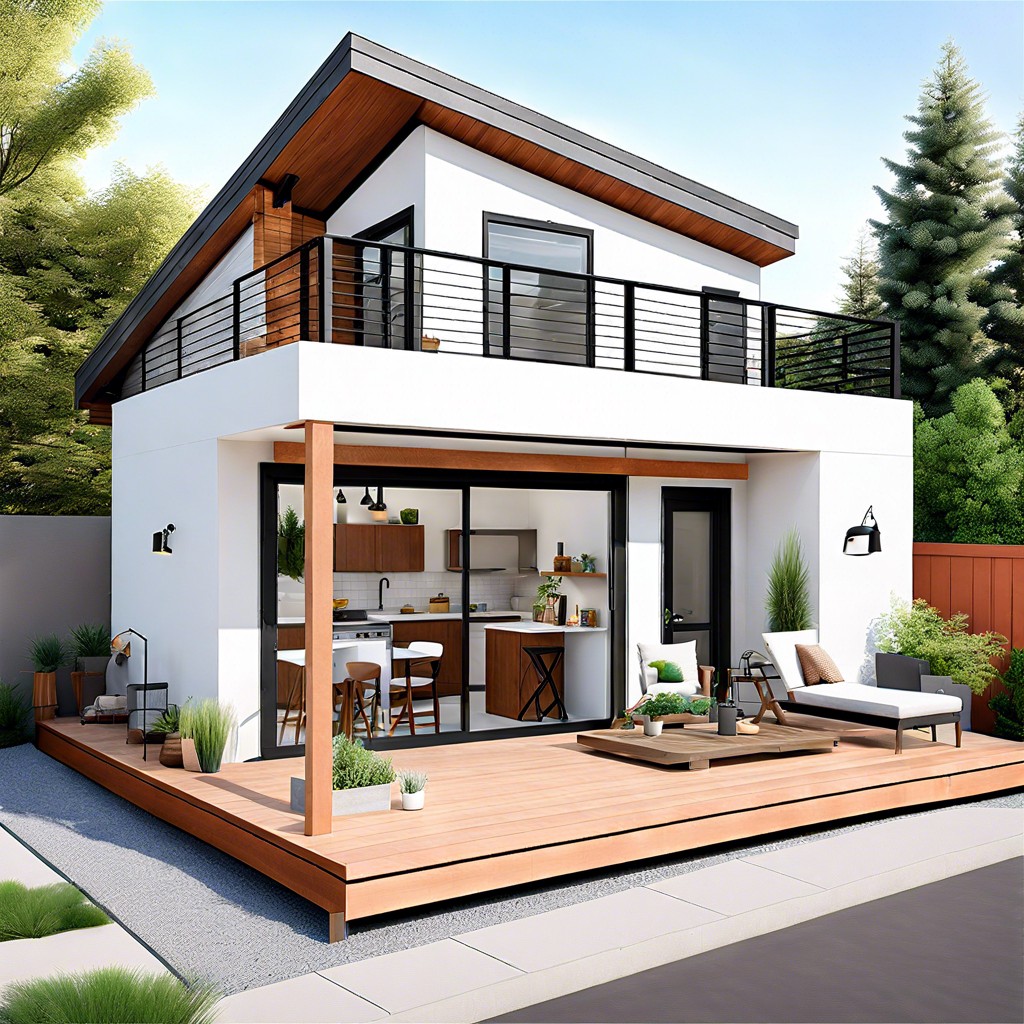 modern minimalist 2br2ba with rooftop terrace