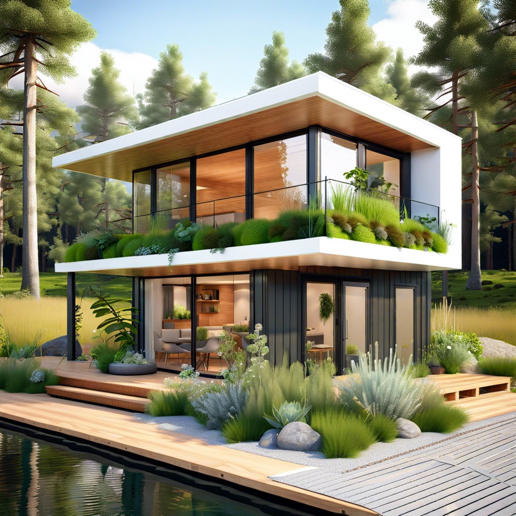 modular green roof homes for enhanced insulation