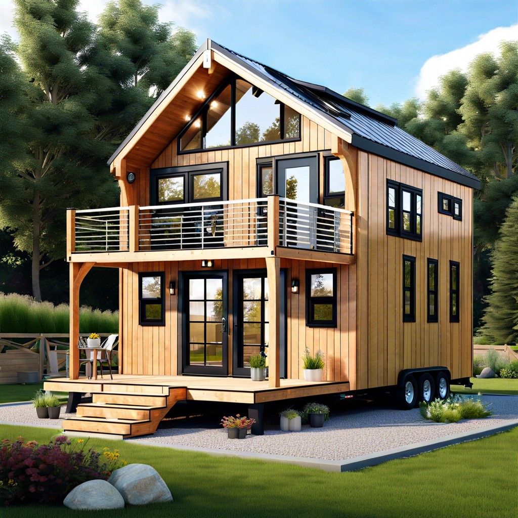 modular tiny home with loft