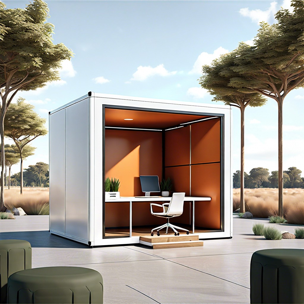 pop up office cubes for temporal use