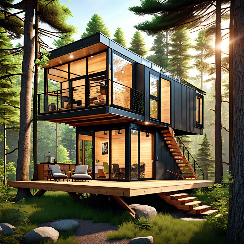 prefab treehouse modules for elevated living