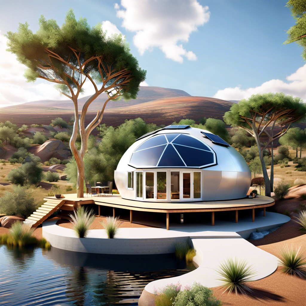 rotating dome homes for dynamic views and solar efficiency