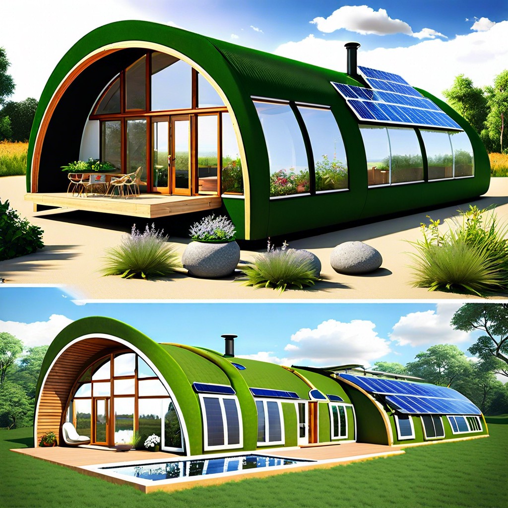 self sustaining earthship inspired abodes