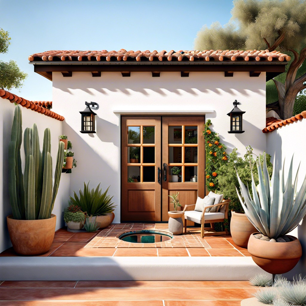 spanish style adu with energy efficient features