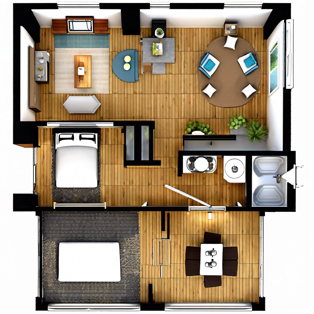 the expandable adu modular floor plan for easy expansion