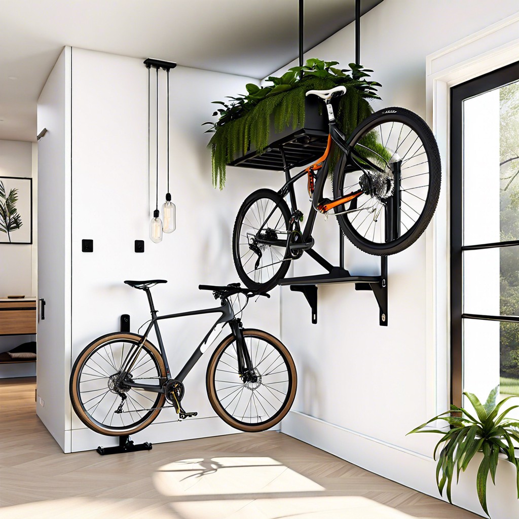 wall mounted bicycle storage