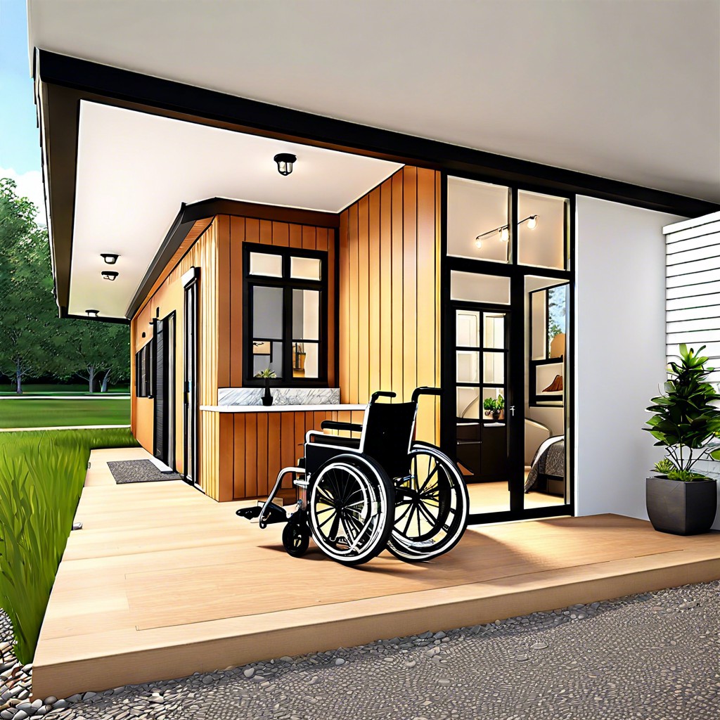 wheelchair accessible barndominium adu design