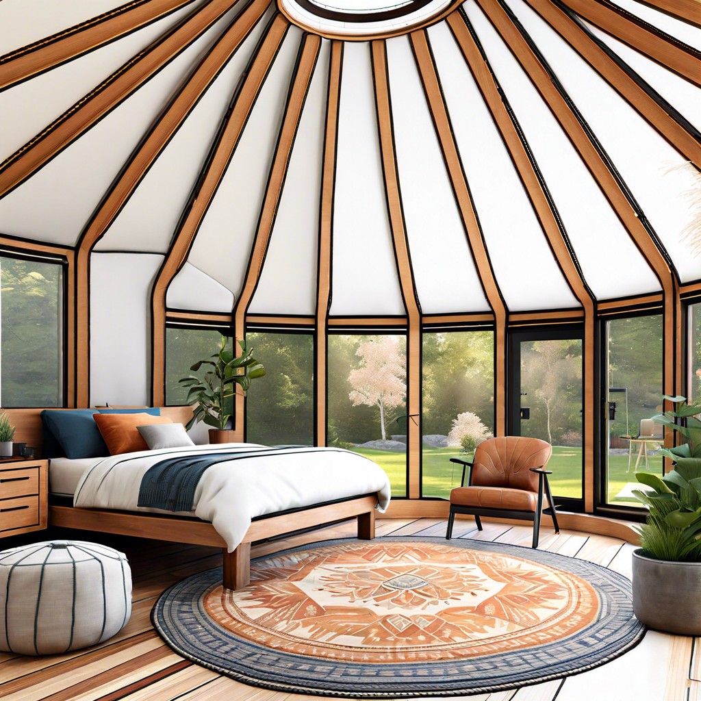yurt converted into spacious studio