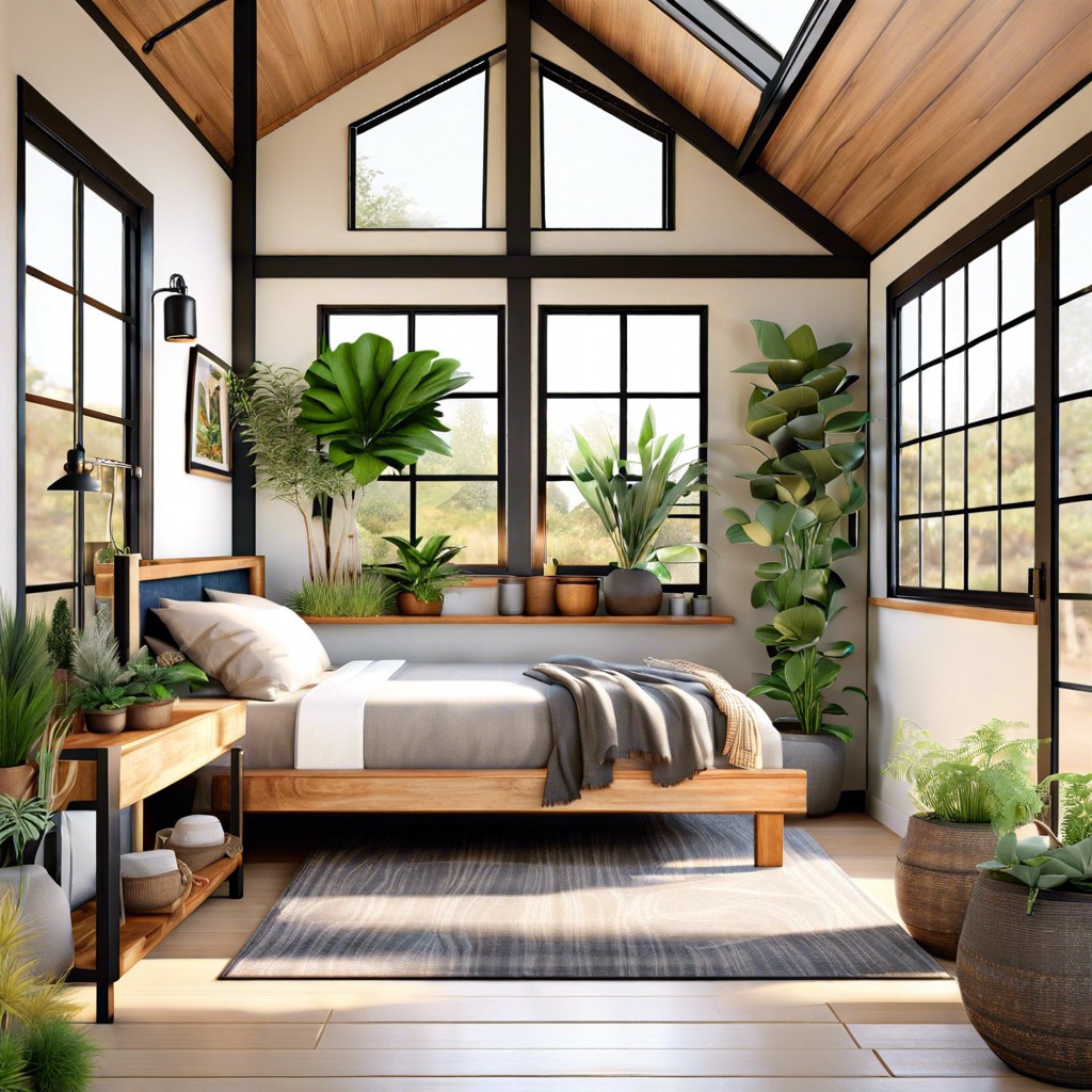 zen retreat adu incorporating natural light and indoor plants