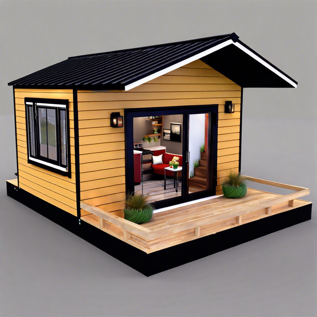 a 400 sq ft tiny house design is a compact efficient living space that maximizes functionality and