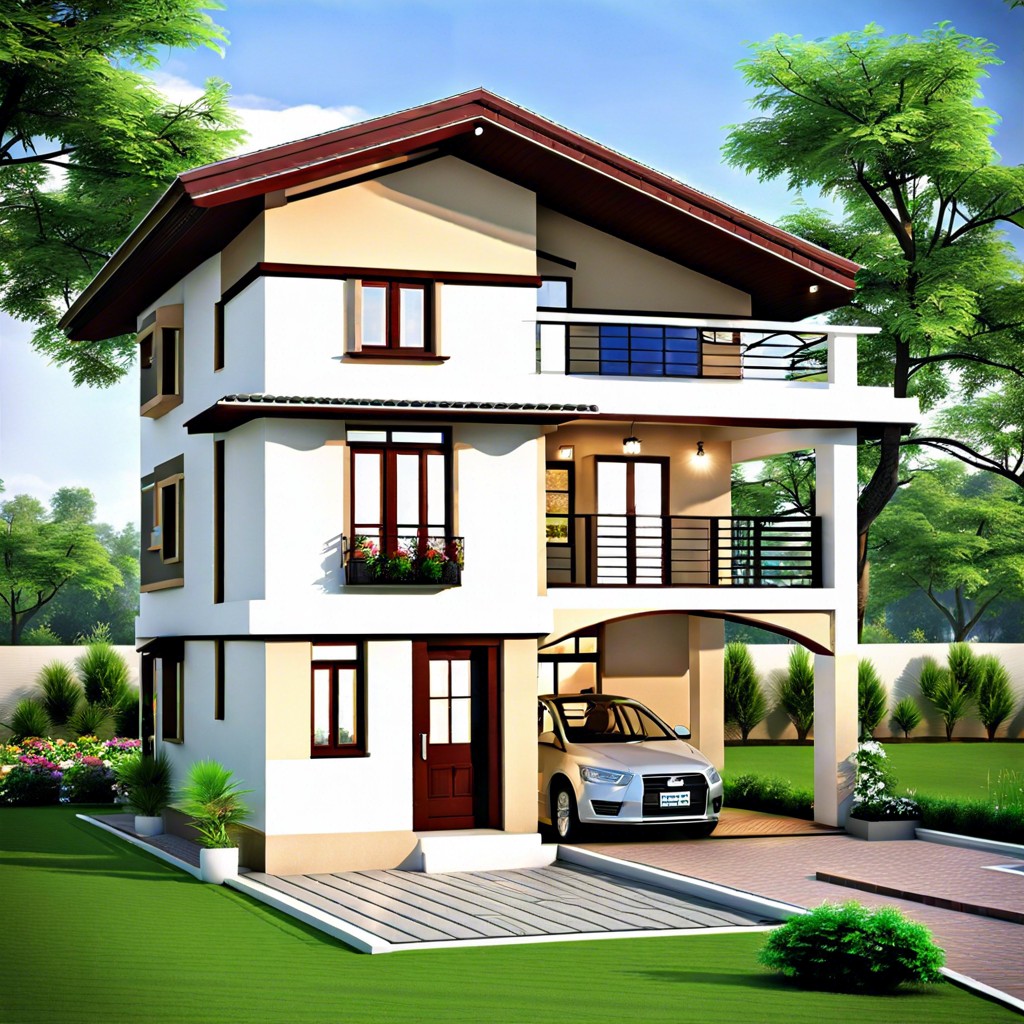 a cozy 720 sq ft house designed with one bedroom offering a compact yet comfortable living space