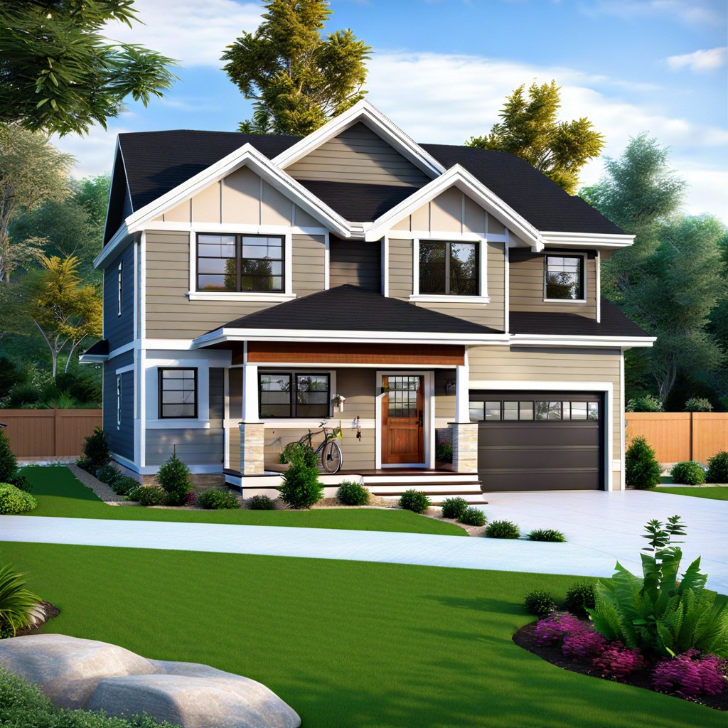 a cozy and functional layout for a 3 bedroom 2 bath house complete with a spacious garage