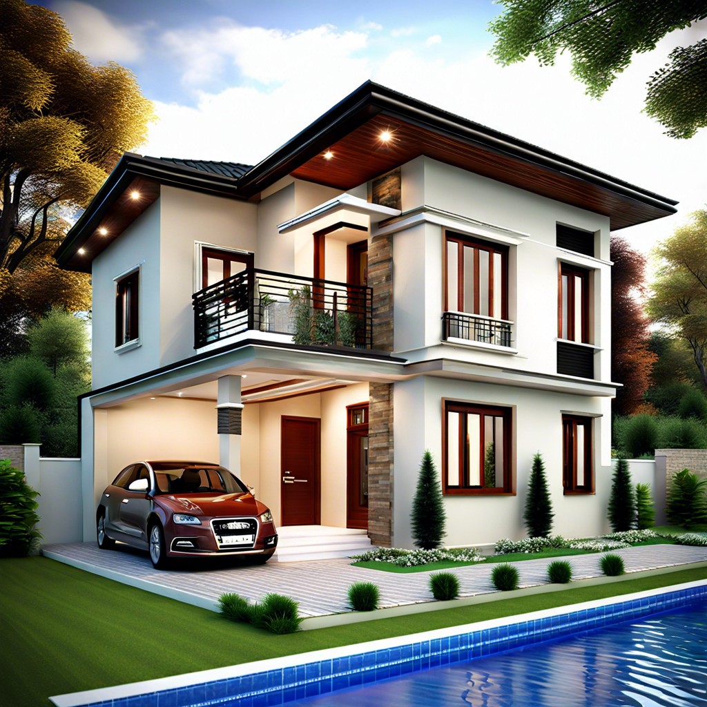 a dream house 5 bedroom house design 3d is a detailed three dimensional blueprint showcasing an