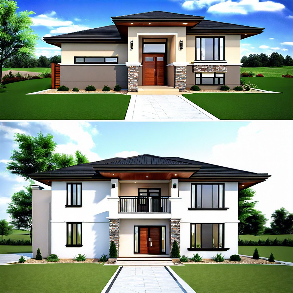 a functional 4 bedroom 2 story house layout offering comfortable living spaces for a modern family
