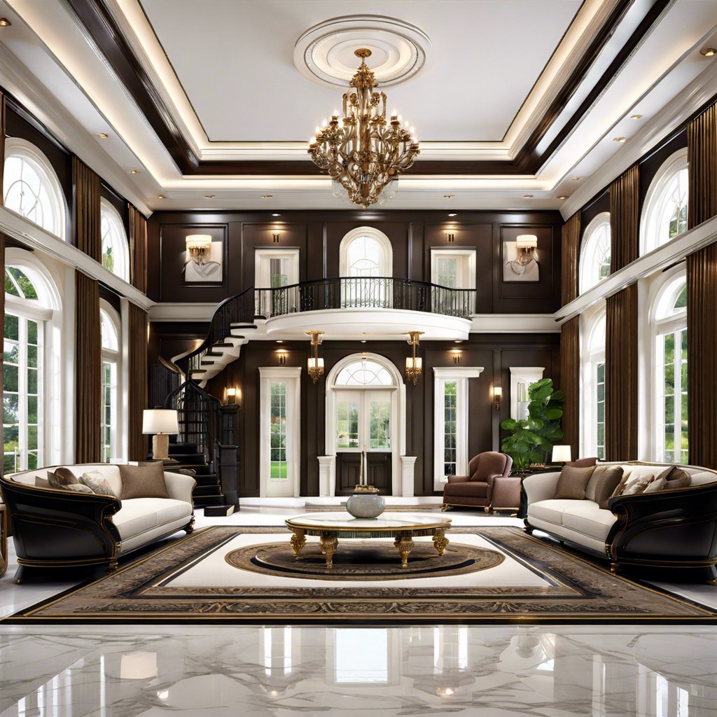 a luxurious mansion house design spanning over 10000 square feet offers an expansive grand