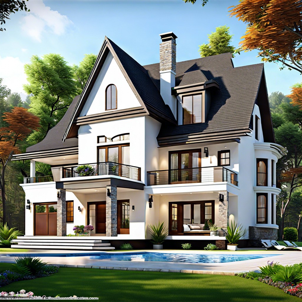 a luxurious sprawling 15000 square foot house layout that maximizes space and comfort with elegant